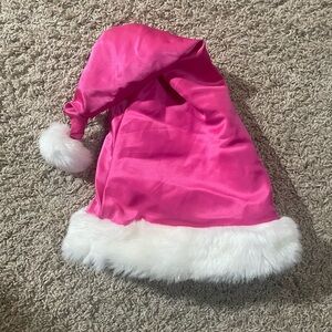 VS pink Santa hat